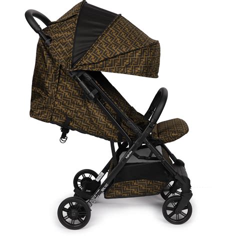 brown fendi pushchair|fendi baby stroller.